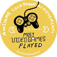 Video Games Badges Sticker by Awesome Merchandise