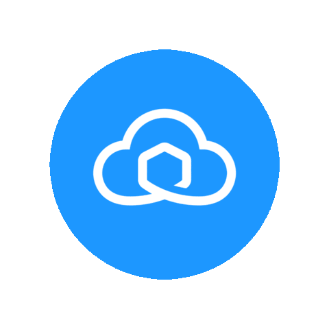 Sendcloud giphygifmaker logo blue bounce Sticker