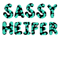 Shopping Cow Sticker by The Sassy Heifer Boutique