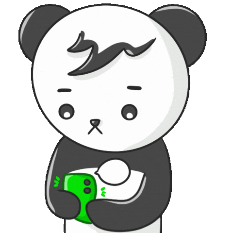 Happy Birthday Panda Sticker
