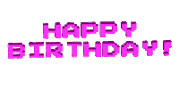 happy birthday pink Sticker by Justin
