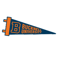Bucknell bison bu pennant bucknell Sticker
