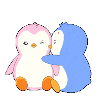 I Love You Kiss Sticker by Pudgy Penguins