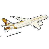 flying abu dhabi Sticker by Etihad Airways