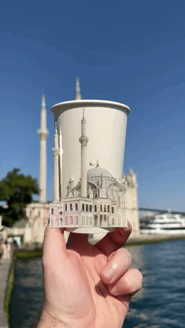 seyyahart giphyupload artwork istanbul landmark GIF