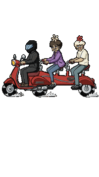 bangboxirmindblow scooter bang boxir Sticker