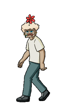Run Walking Sticker