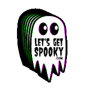 Ghost Lets Get Spooky Sticker by VAMP