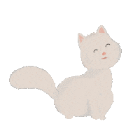 irfanoegraha cat indonesia cute cat white cat Sticker