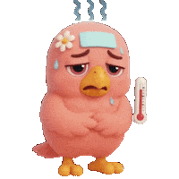 Tired Fever Sticker