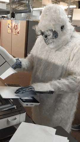 lootcrate office hurry slow yeti GIF