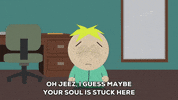 scared butters stotch GIF by South Park 