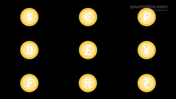 Animated Currency Coin Symbols