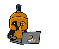 Working Blue And Gold Sticker by UNCG