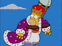 homer simpson king GIF