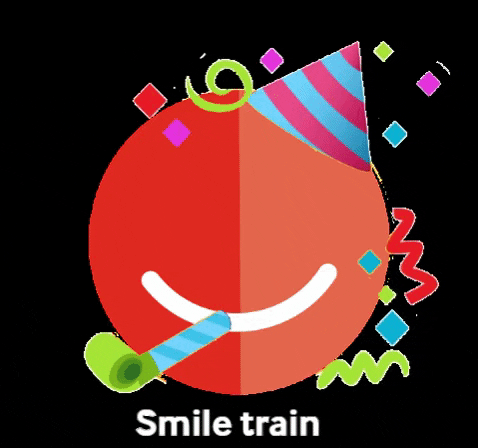 smile-train giphygifmaker GIF