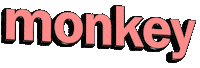 text monkey Sticker