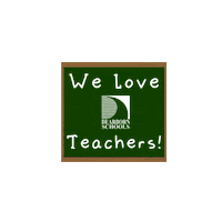 DearbornSchools love logo we teachers Sticker