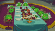 happy dinner GIF by Angry Birds