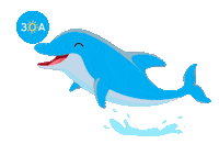 beach dolphin Sticker by 30A