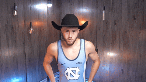 Wrestling Howdy GIF by UNC Tar Heels