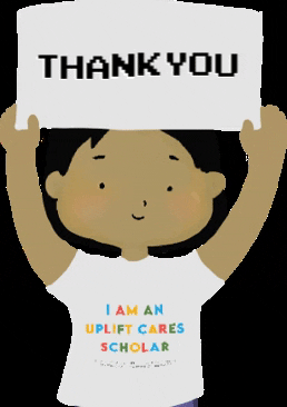 upliftcares giphygifmaker thank you student thank you so much GIF