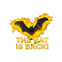 BatOutOfHellMusical fire bat meatloaf bat out of hell Sticker