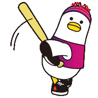 Baseball Hit Sticker by boogi_in_busan