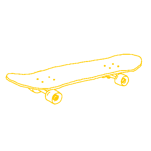 MaverickMitchell giphyupload orange skate skateboard Sticker