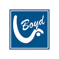 logo flip Sticker by Boyd Industries