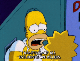 scaring homer simpson GIF