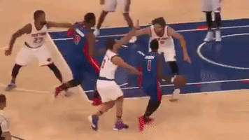 detroit pistons basketball GIF by NBA