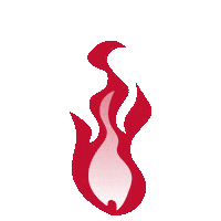 Fire Flame Sticker by Kingpen