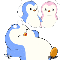 I Love You Sleeping Sticker by Pudgy Penguins
