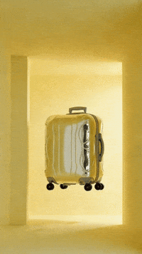 Exploding suitcase