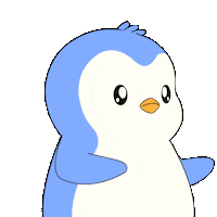 Scared Run Sticker by Pudgy Penguins