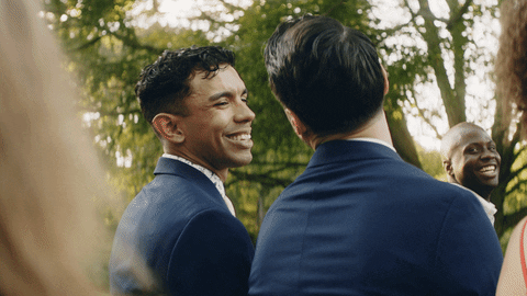 Wedding Ceremony Kiss GIF by Zola