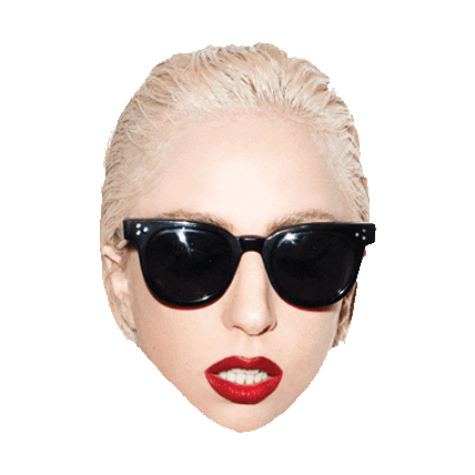 serious lady gaga STICKER by imoji