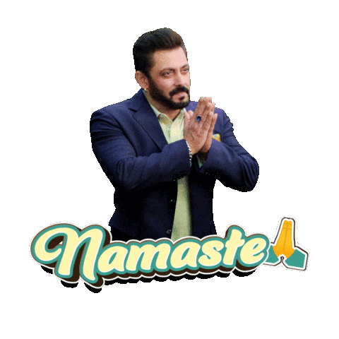 Salman Khan Namaste Sticker by Nadiadwala Grandson