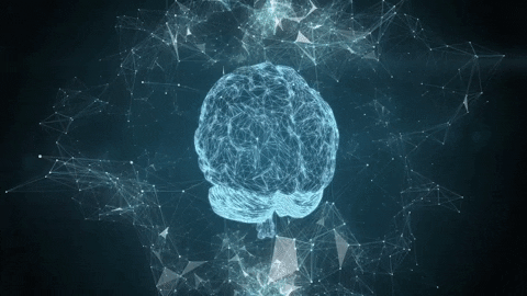 Abstract representation of multimodal AI learning