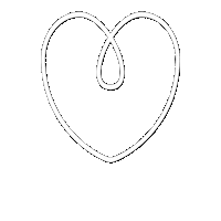 Heart Branco Sticker by HELPNOFEED