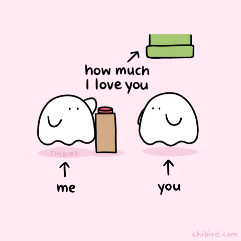 How Much I Love You Heart GIF by Chibird