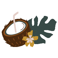 Agua De Coco Summer Sticker by VIPAPIER