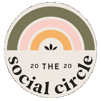 mollybalint the social circle white outline molly balint mollybalint Sticker