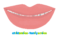 ChildsmilesFamilysmiles smile teeth dentist brush Sticker