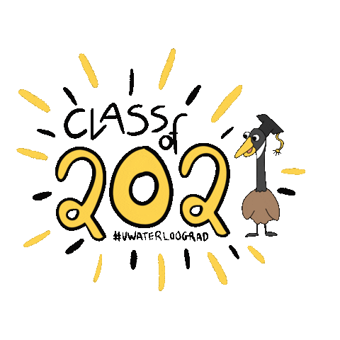 University Of Waterloo Graduation Sticker by UWATERLOOALUMNI