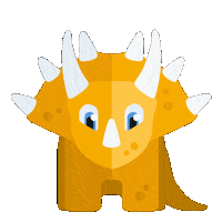Mascot Hello Sticker by Dinolingo - online language learning platform for kids