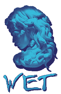 wetmiami club miami restaurant greek Sticker