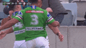 Celebration Try GIF by Canberra Raiders