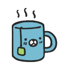 tea cup bear Sticker by Blue wolf